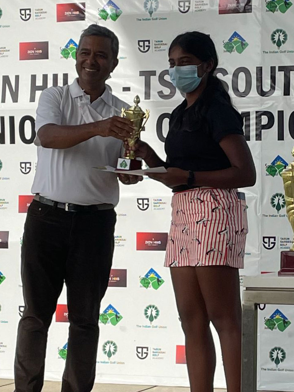 Keerthana Rajeev wins in Category B Girls at the Zion Hills