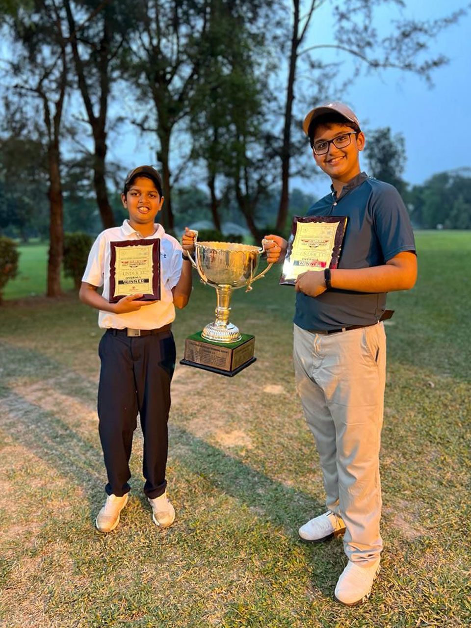 Hredaan led his team to victory in the 2022 Inter School Golf Championship