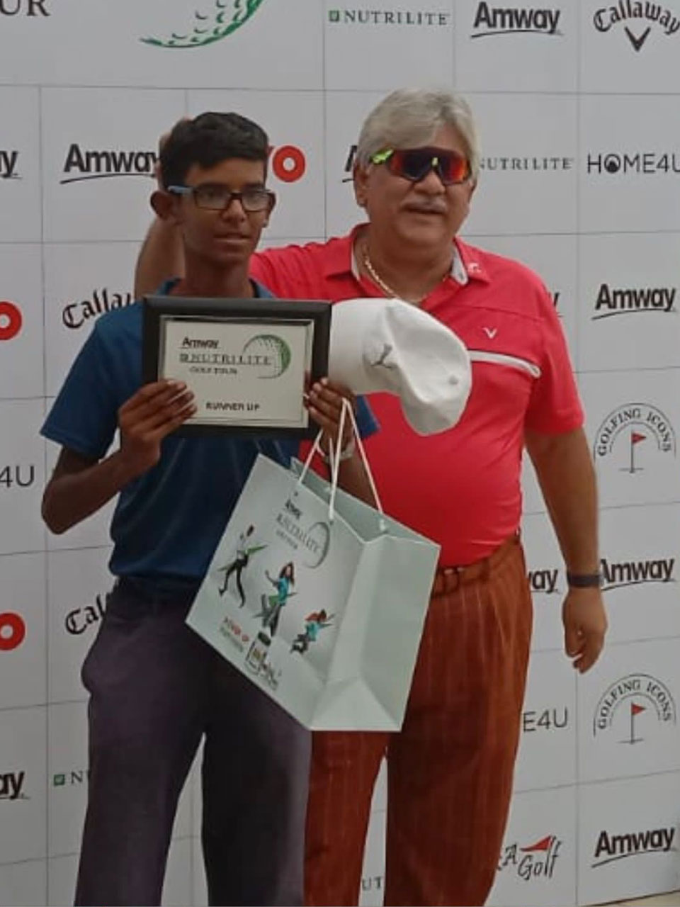Sumith Chandra finished 2nd in the Amateur section of the Nutrilite tournament