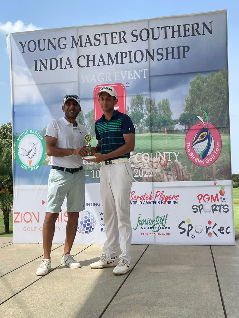 Sumit Kotwal finishes 2nd at the Young Masters Golf Championship