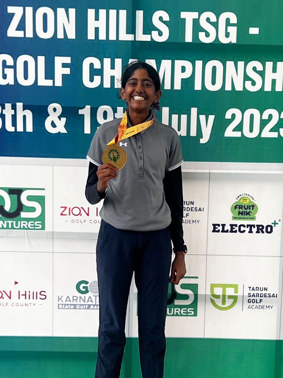 Anuradha Nandigam won her first South Zone tournament