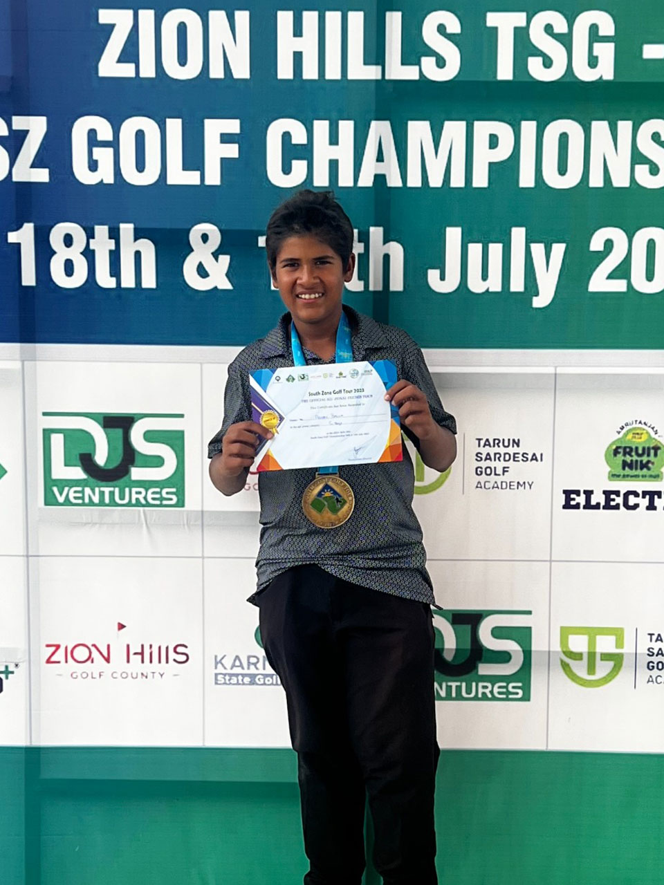 Advay Bagla finished 2nd in Category C Boys divison