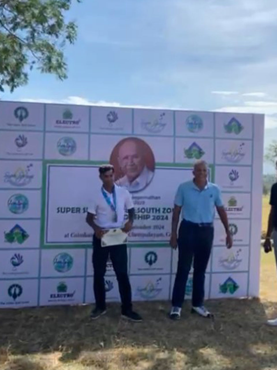 Abhijit Sharma finished runner up Amateur Boys Category held at the IGU South Zone Golf Championship held at Coimbatore Golf Club, Coimbatore.