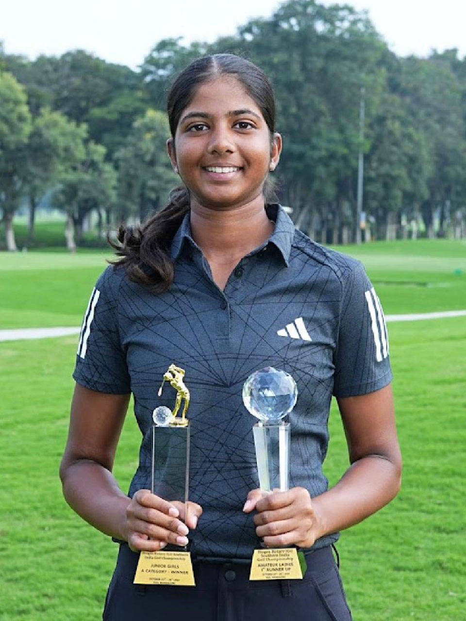 Kaya Daluwatte won 'A' Girls Category at the IGU Rotary Southern India Open, held at Karnataka Golf Association, Bangalore