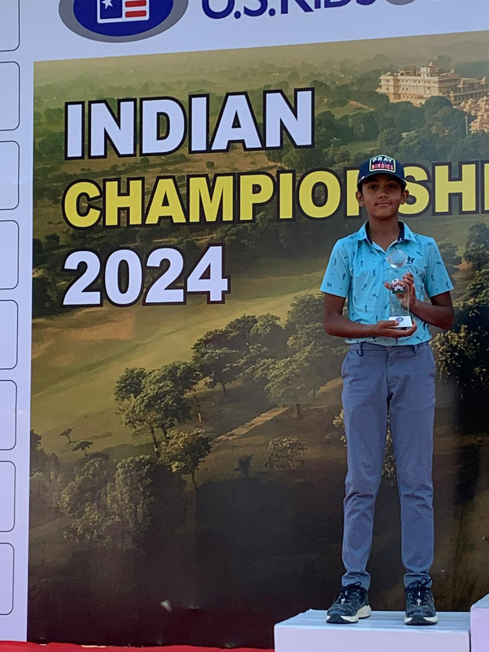 Shwas Kurada finished runner up in the US KIDS Indian Championship 2024, held at Classic Golf and Country Club in Gurugram, Haryana.