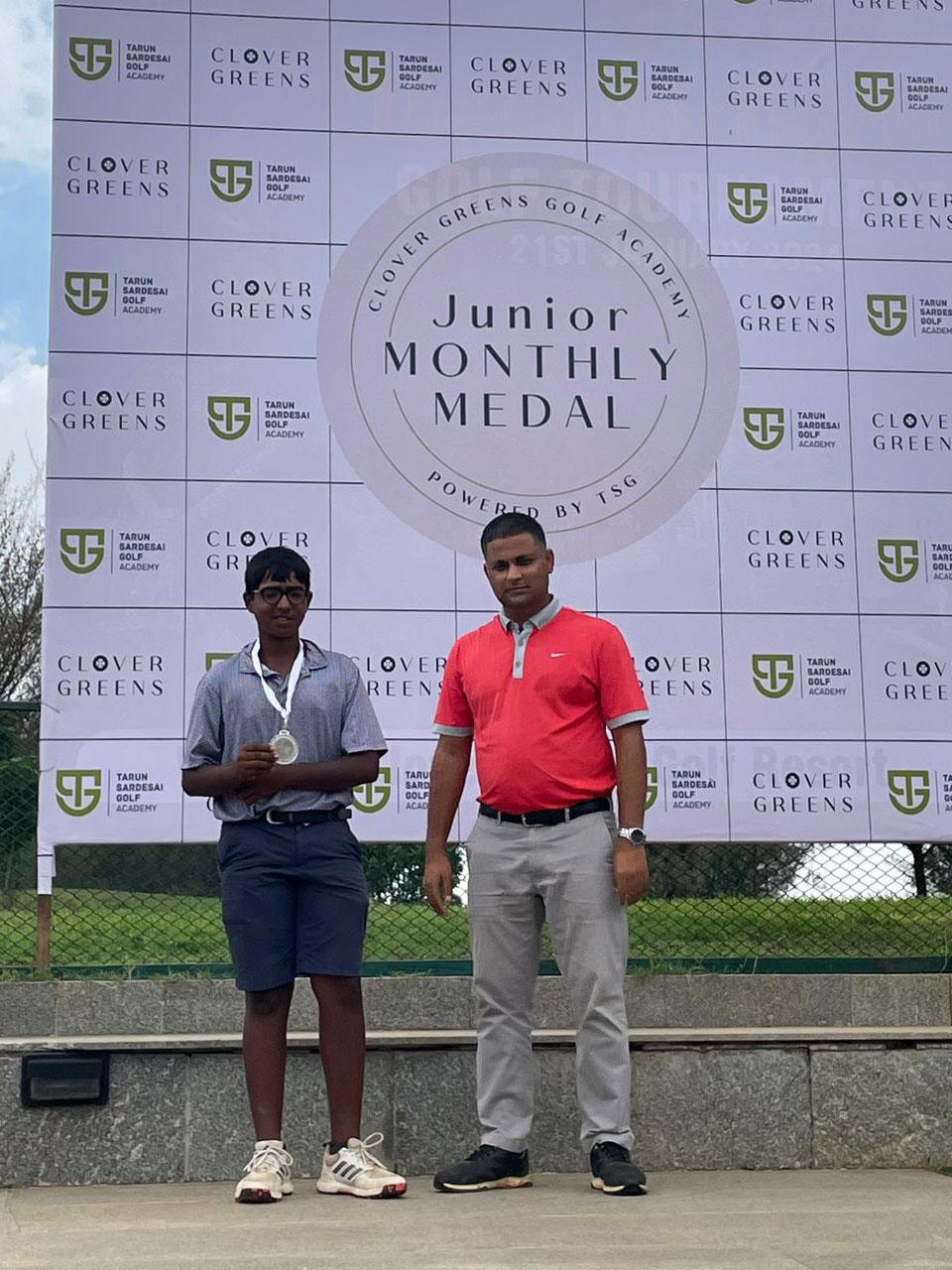 Darahas Panditi  finished as runner up in the 'C' Boys  Category at the Clover Greens Junior Monthly Medal powered by TSG, held at Clover Greens Golf Course in Bangalore.
