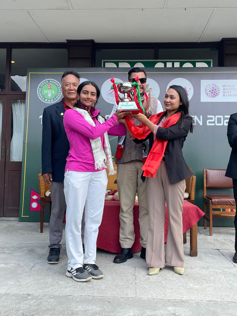 Ananthi Vivek finished as 2nd runner up at the 10th Nepal Amateur Golf Championship in the Ladies category held at Gokarna Forest Resort, Kathmandu.