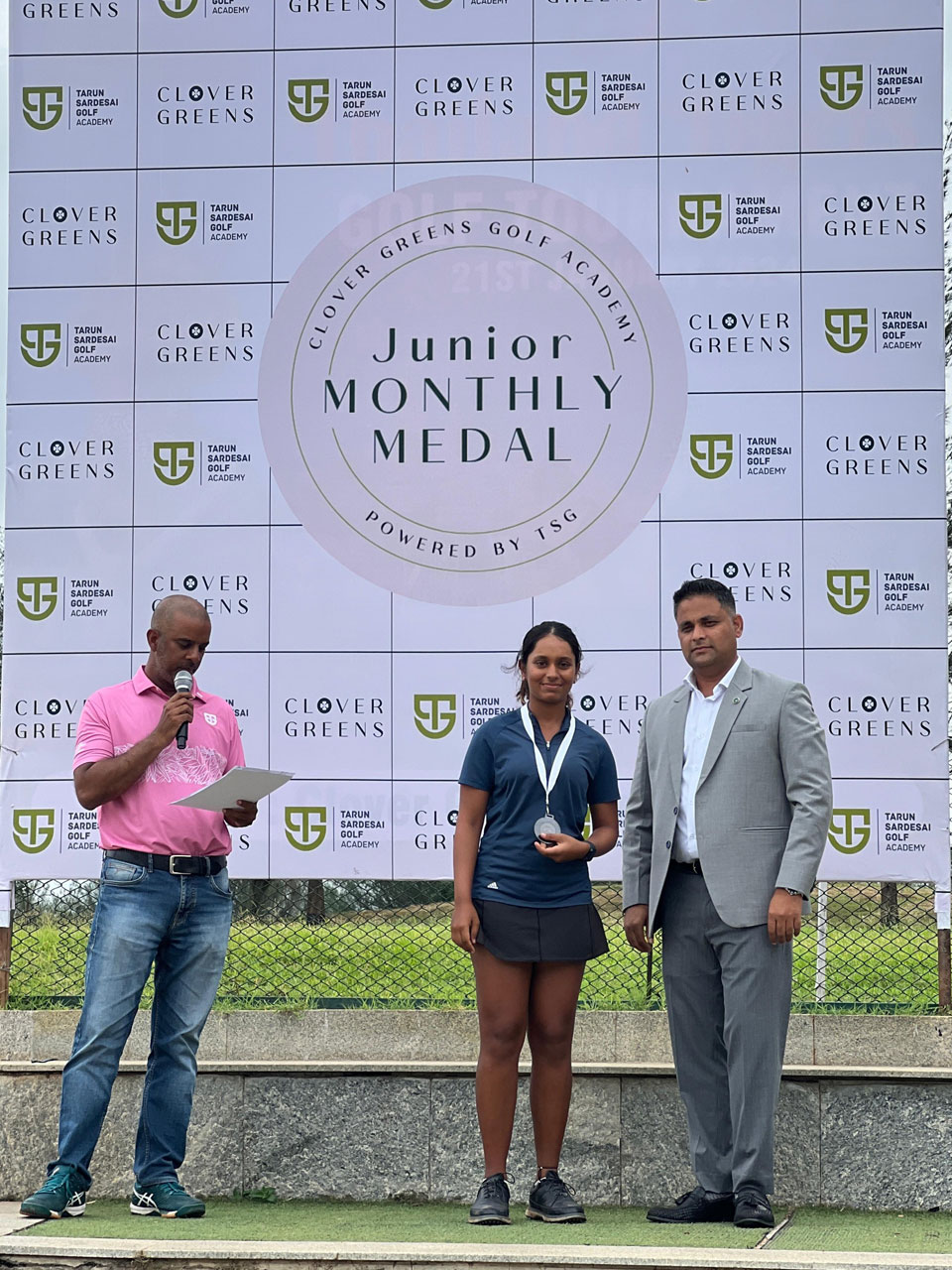 Manvi Singhania finished 2nd runner up in 'A' Girls Category at the Clover Greens Monthly Medal powered by TSG: Event 2, held at Clover Greens Golf Course in Bangalore. 