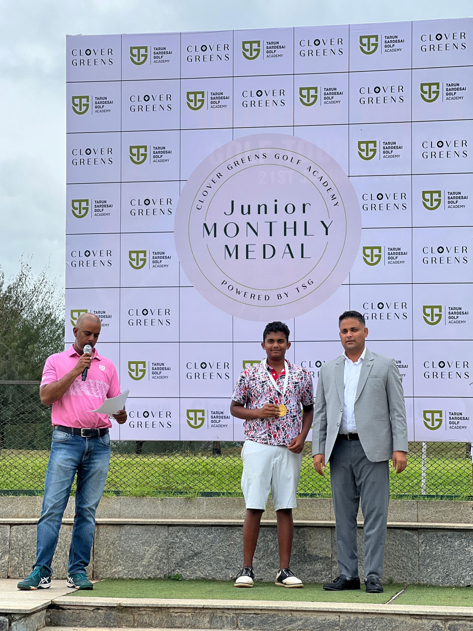 Vivaan Ubhayakar won 'B' Boys Category and also finished as 2nd runner up in 'A' Boys Category at the Clover Greens Monthly Medal powered by TSG: Event 2, held at Clover Greens Golf Course in Bangalore. 