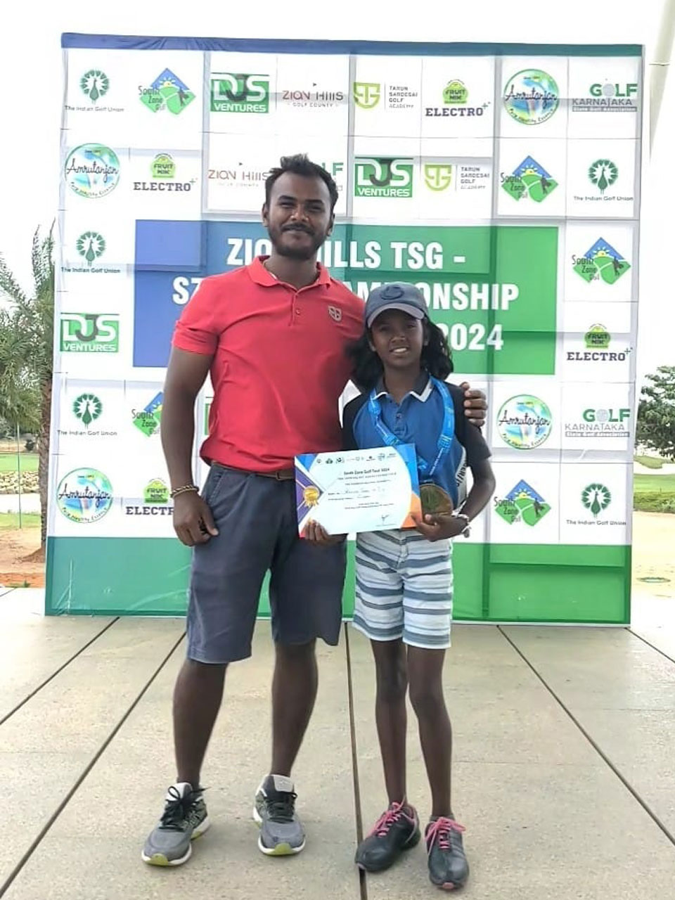 Arpita Shaji finished runner up in 'C ' Girls Category at the IGU Zion Hills TSG South Zone Golf Championship, held at Zion Hills, Bangalore