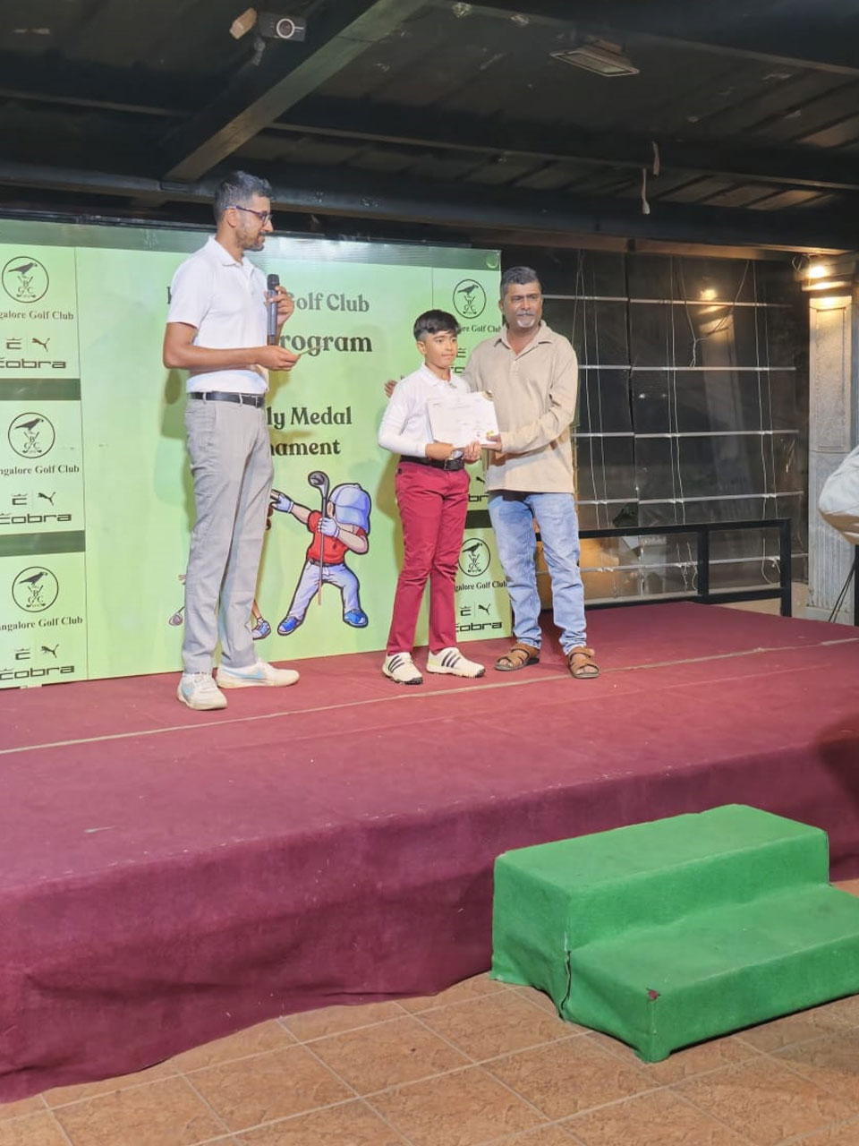 Ryan Advik finished as the runner up in the 'D' Boys Category at the BGC  Monthly Medal held at Bangalore Golf Club. Bangalore. 