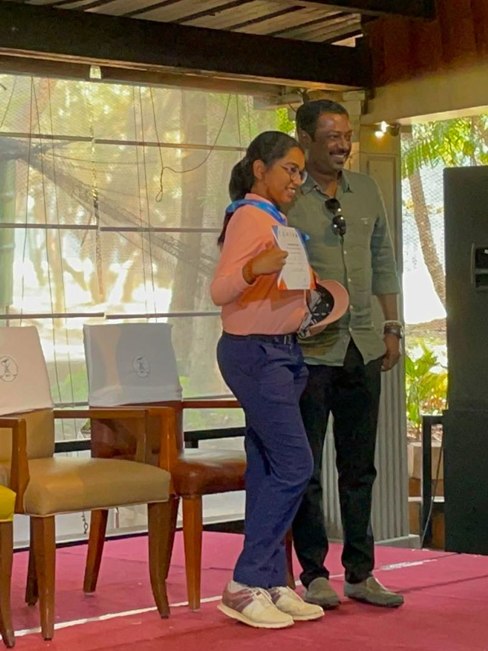 Isha Rajesh finished as the runner up in the 'C' Girls Category at the IGU BGC South Zone Golf Championship held at Bangalore Golf Club, Bangalore.